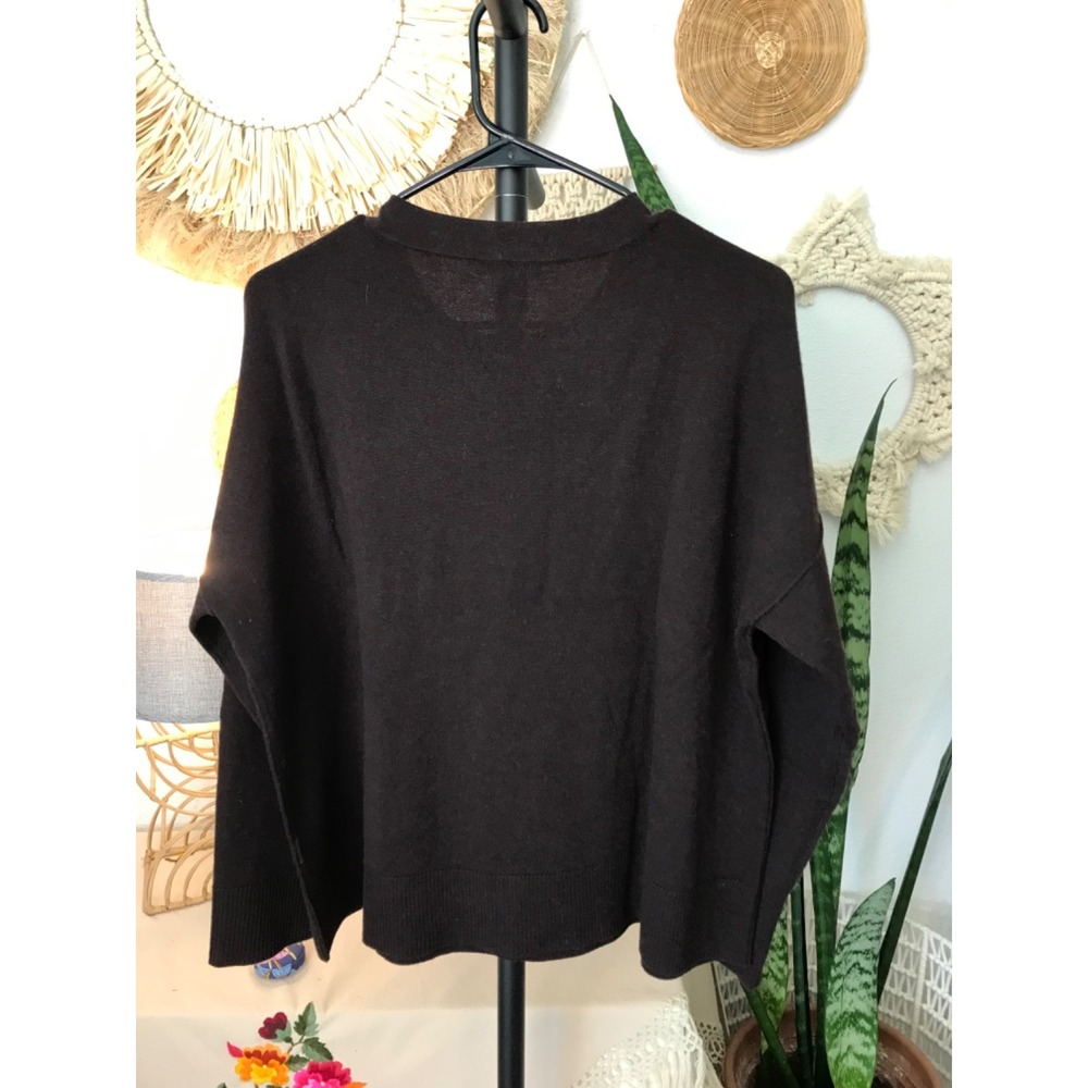 Eileen Fisher Womens Pullover Wool Sweater Sz Medium Brown Long Sleeve AI - Picture 3 of 7